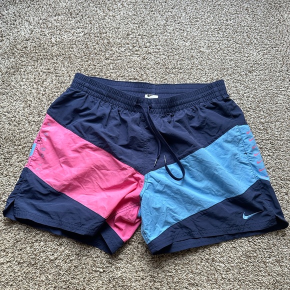 Nike Navy and Pink Swim/ Athletic Shorts - Picture 1 of 10